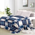 Super Soft 4kg 220 x 240 Mink Blanket - Plaid Blue