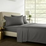 1000TC Pure Egyptian Cotton Sheet Set - Charcoal