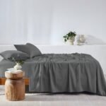 Winter Flannelette Sheet Sets - Carbon Gray