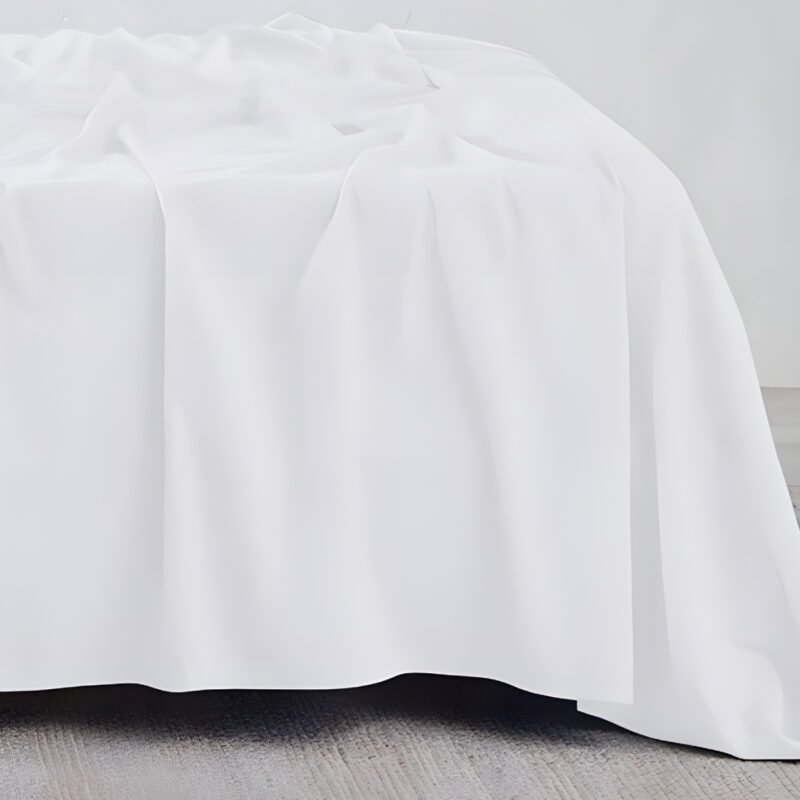 Winter Flannelette Sheet Sets - White - Image 3