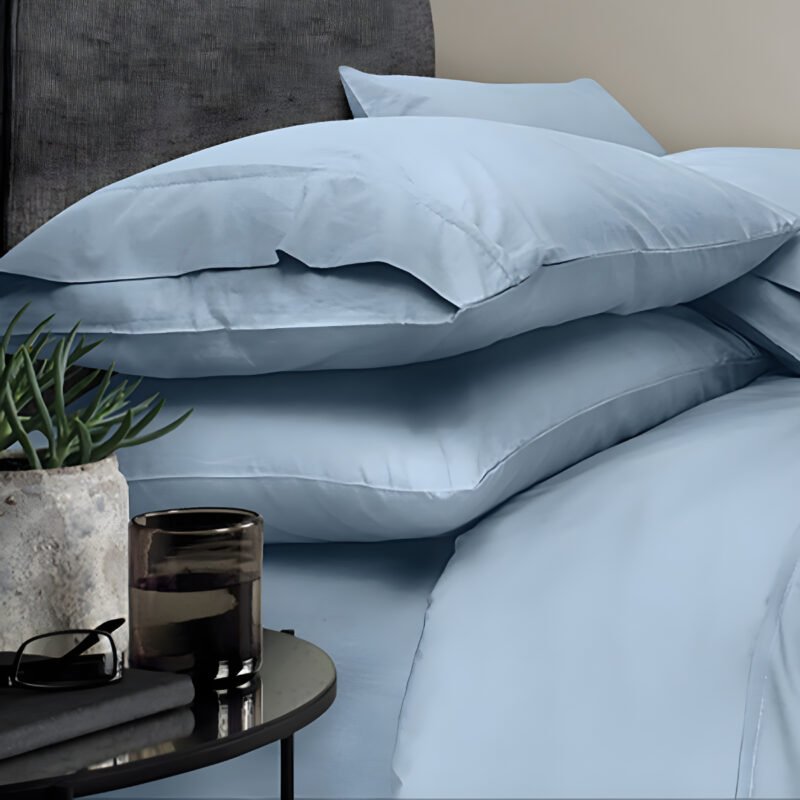 600TC Pure Cotton Sheet Set Plain - Casper - Image 2