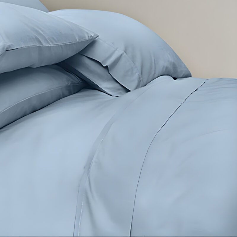 600TC Pure Cotton Sheet Set Plain - Casper - Image 3