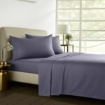 1000TC Pure Egyptian Cotton Sheet Set - Purple Passage