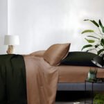 1000TC Cotton Rich Stripe Sheet Set - Brown