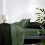 1000TC Cotton Rich Stripe Sheet Set - Sage Green