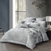 10 Pcs Luxury Bedding Gift Set - Silver Damask