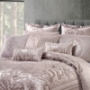 10 Pcs Luxury Bedding Gift Set - Dusty Pink Damask