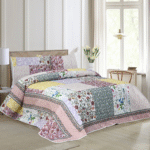 3 Piece Patchwork Bedspread Set - Emily